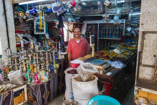 Aqaba, winkel in waterpijpen